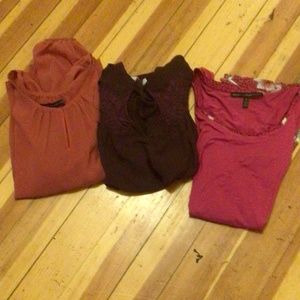 Womens 3 piece Blouse Bundle various sizes see listing details bust 20” flat